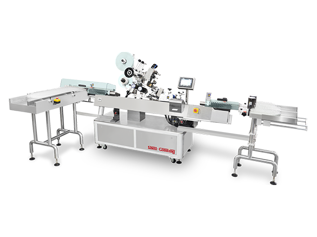 S606 Vertical Feeding And Horizontal Labeling And Vertical Delivery Labeling Machine